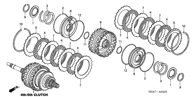 TRANSMISSION - AUTOMATIC/AT CLUTCH (4TH-5TH) (L4) (1) for 2004 Honda ACCORD SEDAN #1