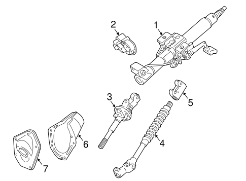 STEERING/STEERING COLUMN ASSEMBLY for 2016 Toyota Tacoma #1