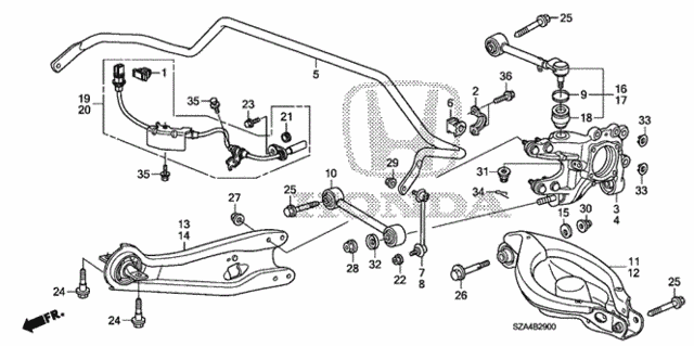 Rear Lower Arm for 2010 Honda Pilot #0