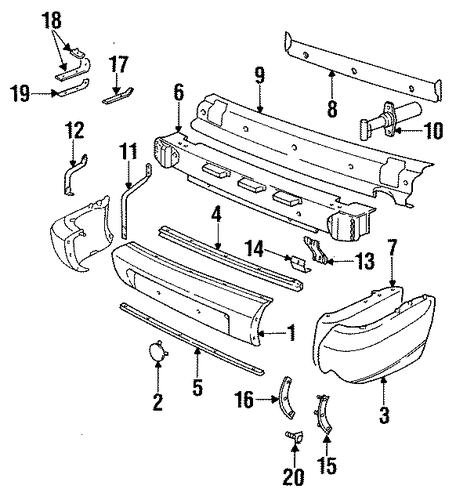 911 BUMPER & COMPONENTS - REAR