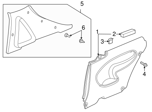 9-3 INTERIOR TRIM - QUARTER PANELS