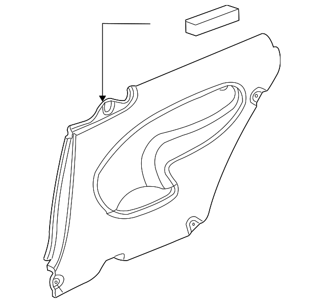 5081963 Деталь TRIM PANEL, RIGHT