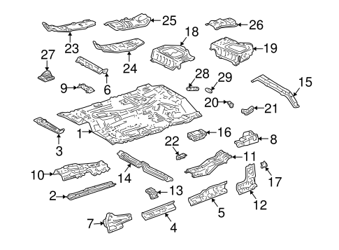 BODY/FLOOR - CAB for 2003 Toyota Tundra #2