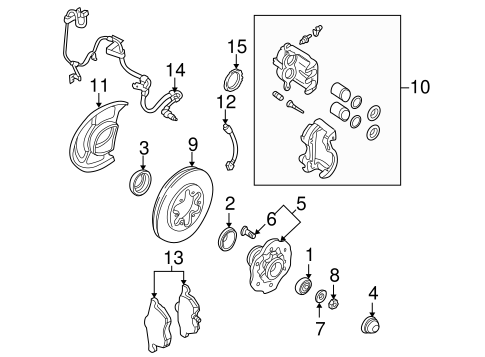 Brakes/Front Brakes for 2004 Nissan Xterra #2
