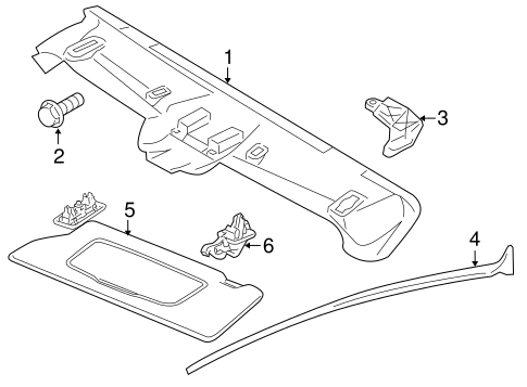 Interior Trim - Roof for 2011 Volvo C70 #0