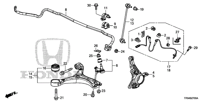 Chassis/Knuckle for 2012 Honda CIVIC SEDAN #1