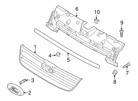 Transit Connect GRILLE & COMPONENTS