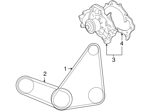 COOLING SYSTEM/BELTS & PULLEYS for 2006 Toyota Sienna #1