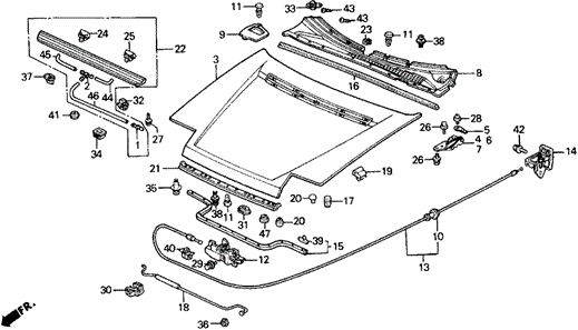Hood for 1991 Honda Prelude #0
