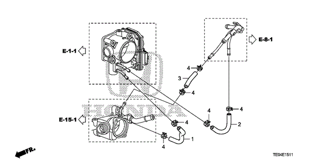 Engine/Water Hose (V6) for 2010 Honda ACCORD COUPE #1