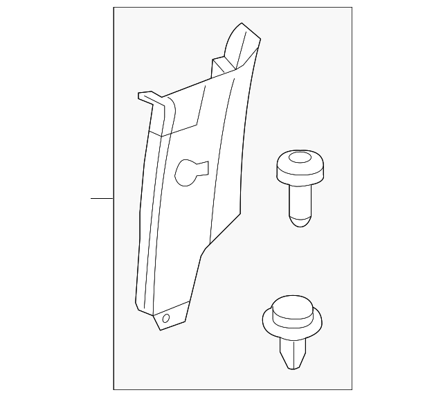 EMG500730LUM Деталь QTR PILLAR TRIM, LEFT