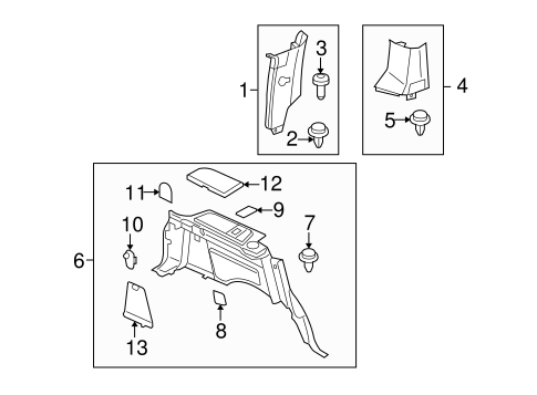LR3 INTERIOR TRIM - QUARTER PANELS 2