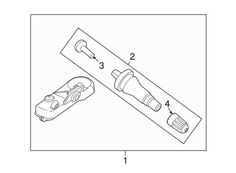 Electrical/Tire Pressure Monitor Components for 2012 Ford Explorer #1