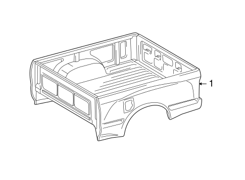 BODY/BOX ASSEMBLY for 1996 Toyota Tacoma #1