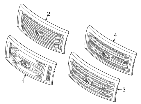 Body/Grille for 2012 Ford F-150 #1