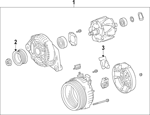 Alternator for 2019 Toyota RAV4 #1