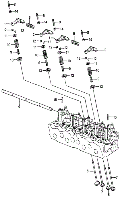 Engine/Valve - Rocker Arm for 1982 Honda ACCORD HATCHBACK #1