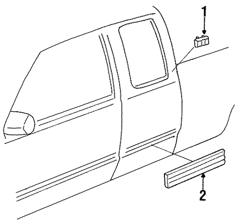 C2500 Pickup EXTERIOR TRIM - CAB 2