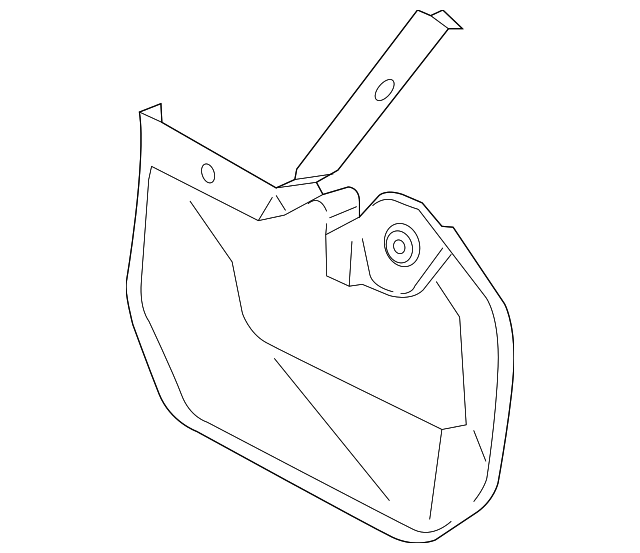 BK3Z-16103-AA Деталь MUD GUARD, LEFT