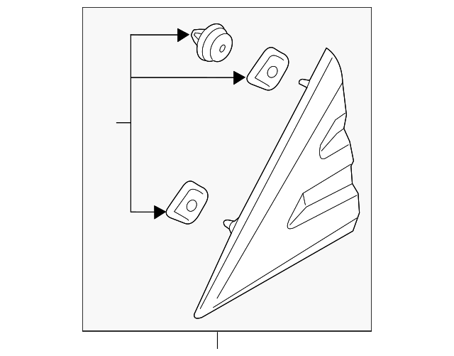 BK3Z-16003-AC Деталь UPPER MOLDING, RIGHT