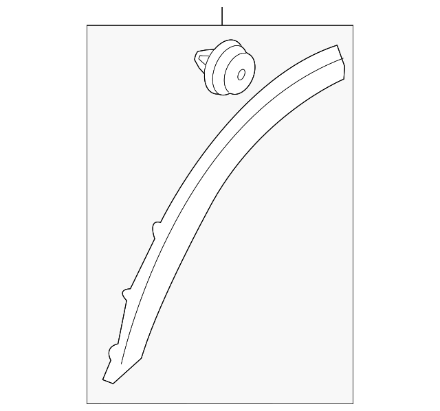 BK3Z-61278L00-BB Деталь WHEEL OPNG MLDG, RIGHT