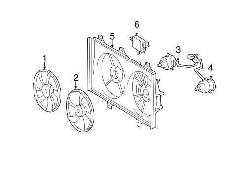 COOLING SYSTEM/COOLING FAN for 2007 Toyota Avalon #1