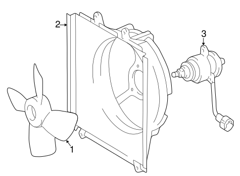 COOLING SYSTEM/COOLING FAN for 1997 Toyota RAV4 #1