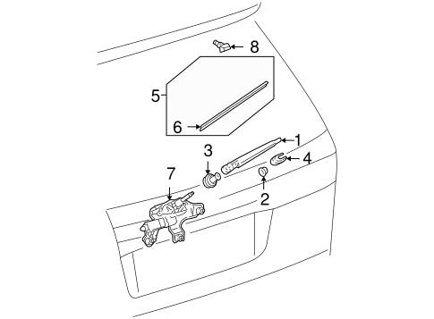 ELECTRICAL/WIPERS for 2004 Toyota Sienna #2