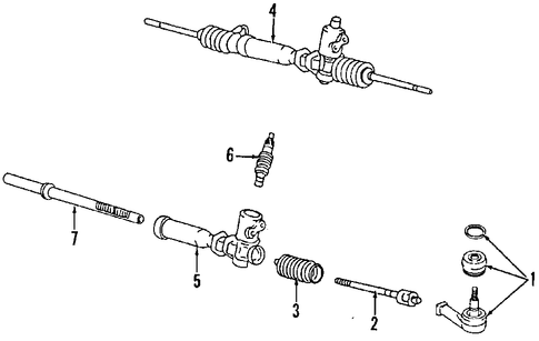 Steering/P/S Pump & Hoses for 2002 Hyundai Santa Fe #1