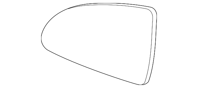 22698306 Деталь MIRROR GLASS, RIGHT