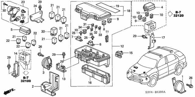 Control Unit (Engine Room) (1) for 2001 Acura MDX #0