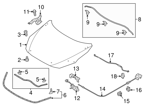 BODY/HOOD & COMPONENTS for 2016 Scion iA #1