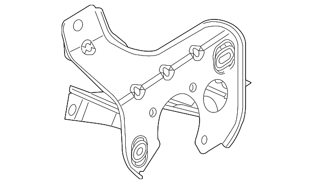 CM5Z-58025B33-B Деталь CHARGING PORT SUPPORT, LEFT