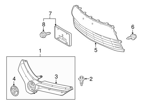 BODY/GRILLE & COMPONENTS for 2016 Toyota Corolla #2