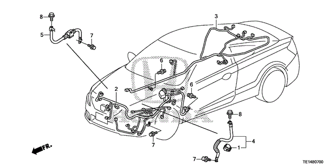 Electrical/Exhaust/Heater/Fuel/Wire Harness (1) for 2012 Honda ACCORD COUPE #1
