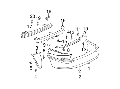 Body/Bumper & Components - Rear for 2005 Buick LeSabre #1