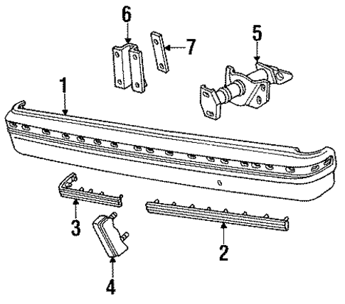 Fifth Avenue BUMPER & COMPONENTS - REAR