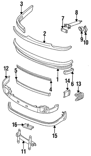 911 BUMPER & COMPONENTS - FRONT 2