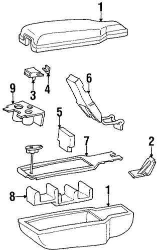 Continental FRONT ARMREST