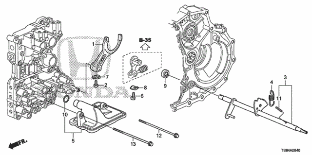 AT Shift Fork (5AT) for 2012 Honda CIVIC COUPE #0