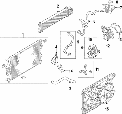 Cooling System/Cooling System for 2017 Ford Fusion #1