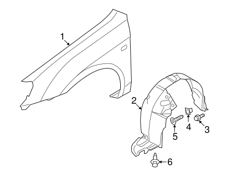 Fender & Components for 2007 Kia Spectra #0