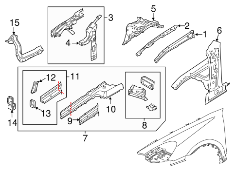 Cayenne STRUCTURAL COMPONENTS & RAILS