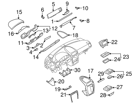 Cayenne INSTRUMENT PANEL COMPONENTS 2