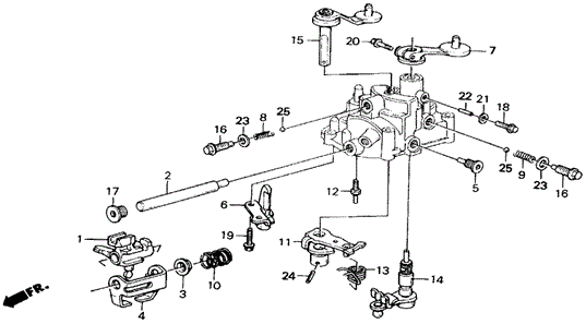 Transmission - Manual/MT Shift Arm - Select Arm 4WD for 1988 Honda CIVIC 5-DOOR #1