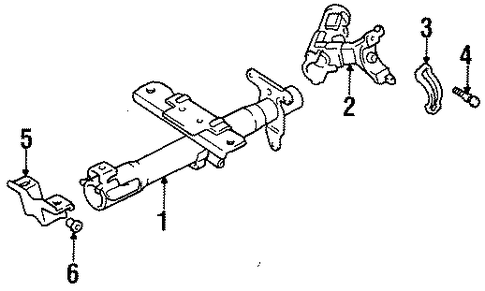STEERING/HOUSING & COMPONENTS for 1997 Toyota Tercel #1