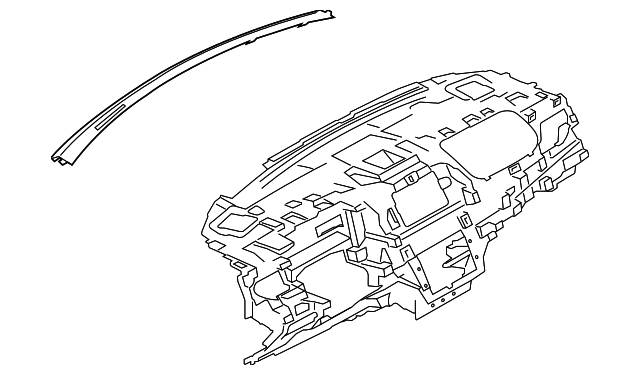 EJ7Z-78045G66-AA Деталь DEFROSTER GRILLE