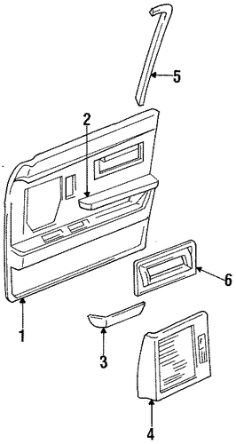 Imperial INTERIOR TRIM - FRONT DOOR