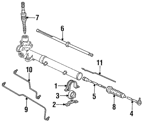 Steering Gear & Linkage for 1993 Chrysler Town & Country #1