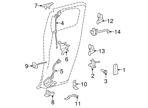 BODY/LOCK & HARDWARE for 2013 Toyota FJ Cruiser #1